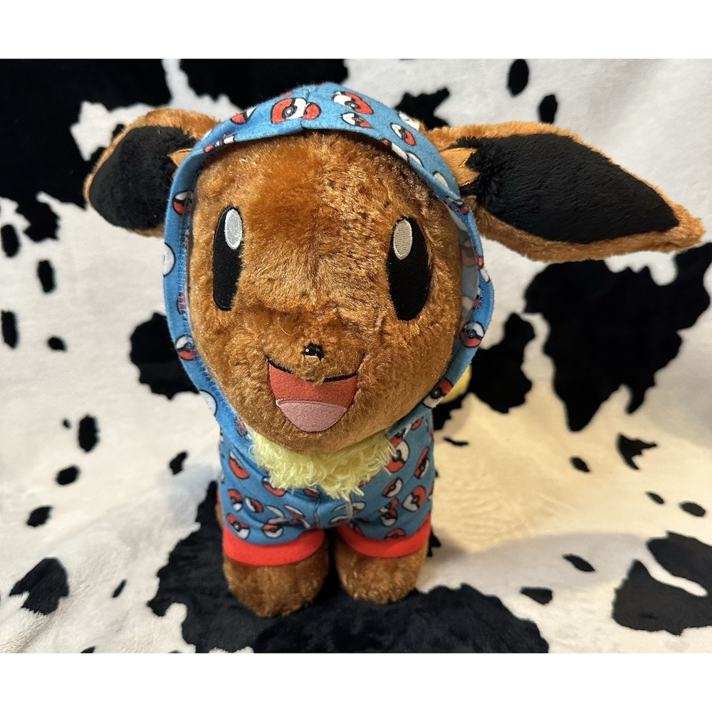 Build A Bear Eevee Pokemon Plush‎ Pokeball Sleeper Pajamas 16" *NO SOUND BOX